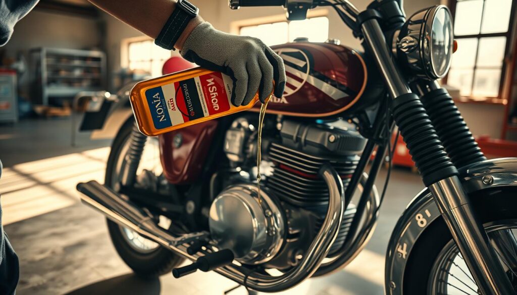 adding motorcycle oil adding motorcycle oil