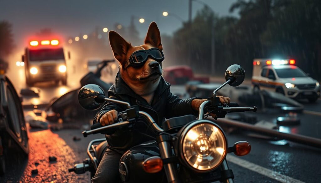 emergencies with dog on motorcycle emergencies with dog on motorcycle