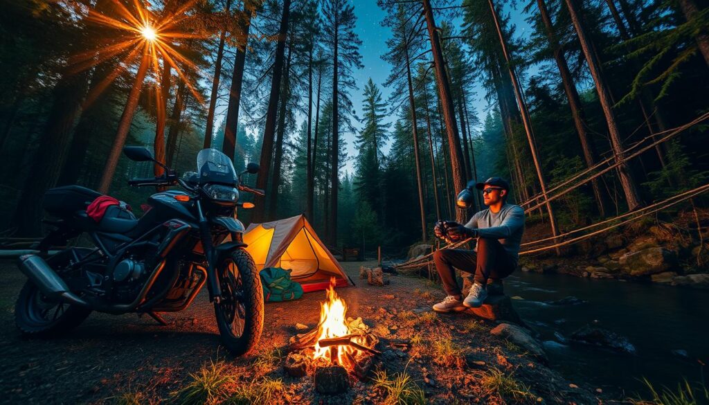 motorcycle camping motorcycle camping