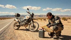 finding fuel on remote motorcycle trips